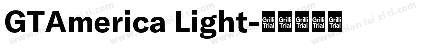 GTAmerica Light字体转换